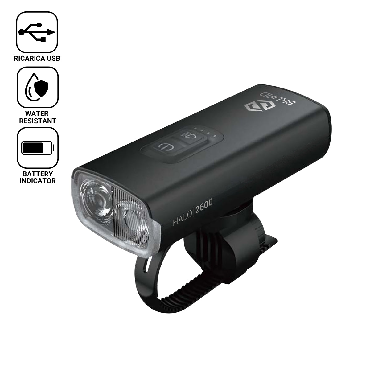 Fanale anteriore HALO 2600 Lumen